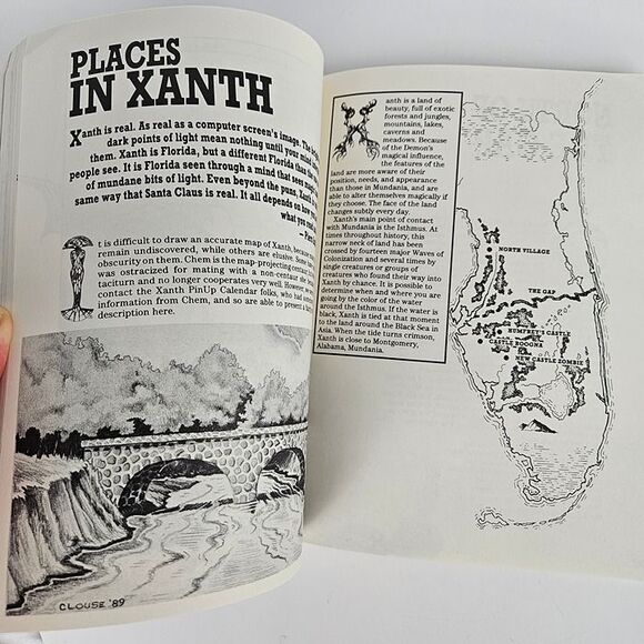 Book Piers Anthony & Jody Nye VISUAL GUIDE TO XANTH Xanthian Wonders Vintage '89 - Picture 9 of 10